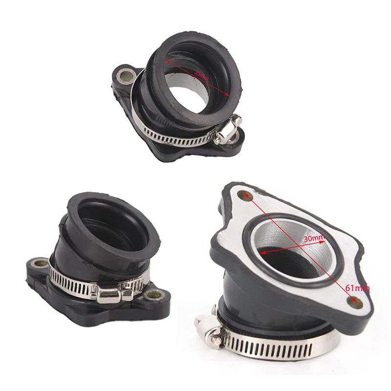 30mm Intake Manifold Boot | CG 200–250cc ATV Dirt Bike Go Kart Intake Manifold Boot QXL