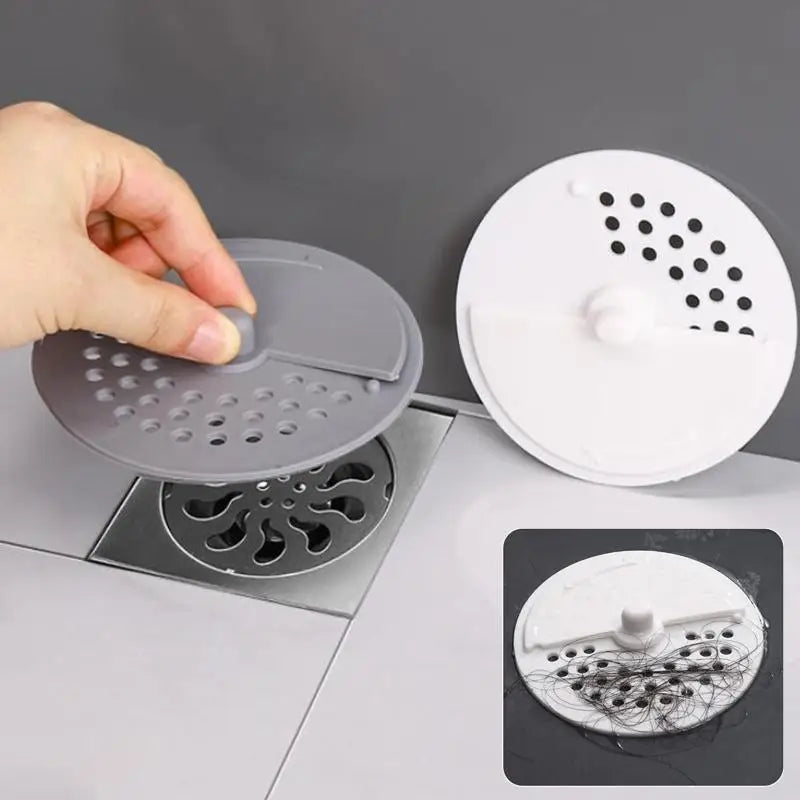 Rotatable Drain Cover Hair Filter | Anti-Odor Sink & Shower Drain Cover Filter QXL