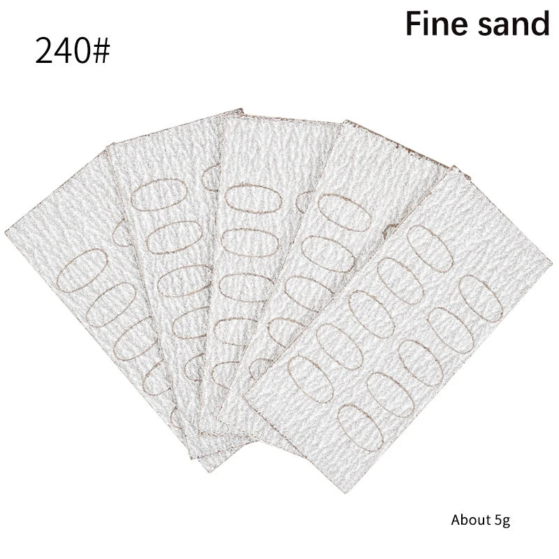 50-Pack Self-Adhesive Nail Sanding Flakes | Dual Grit Manicure Nail Sanding Flakes QXL Fine sand