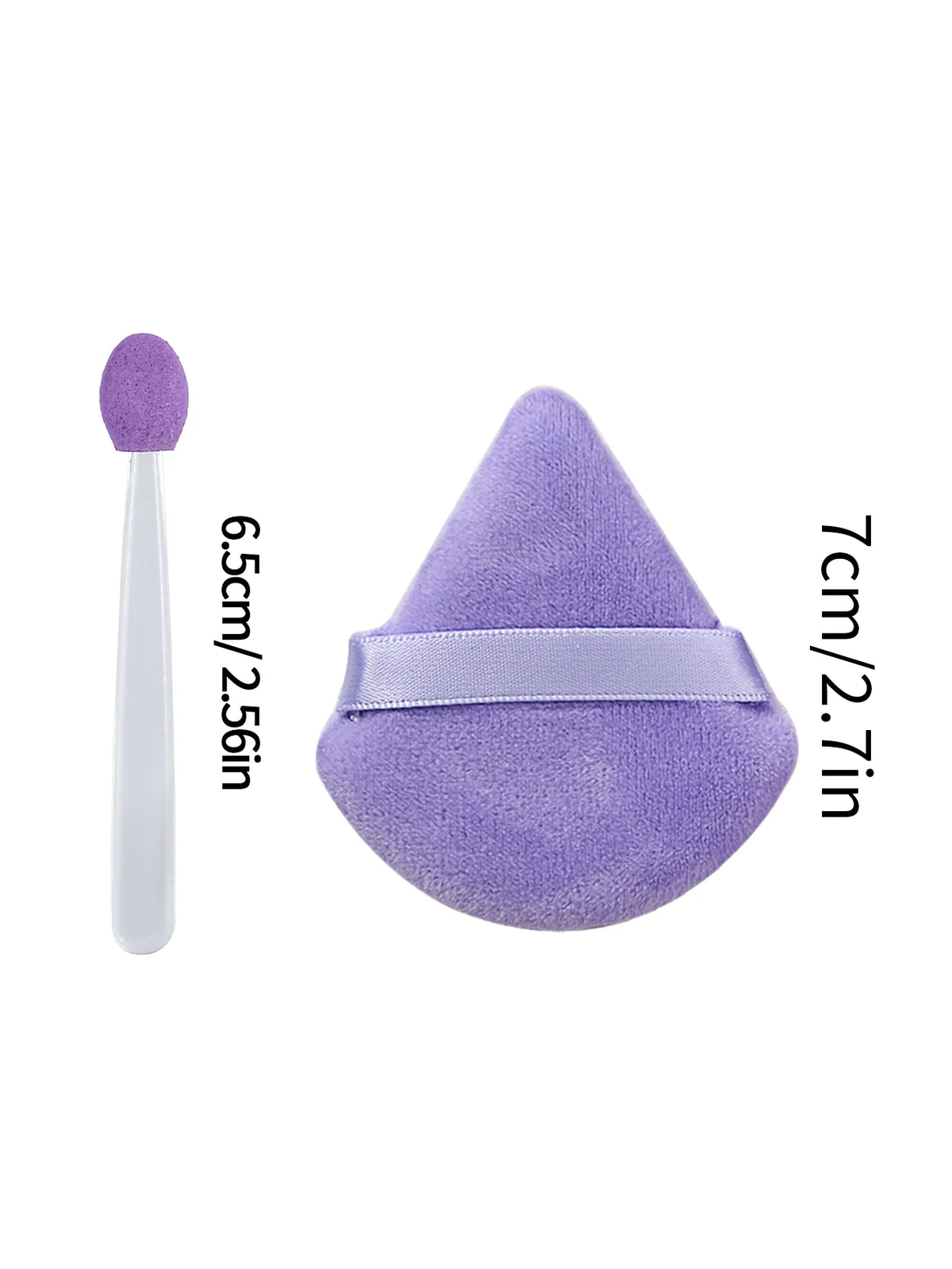 102-Pc Disposable Eyeshadow Sponge Sticks & Powder Puffs Set Makeup Applicator Set QXL