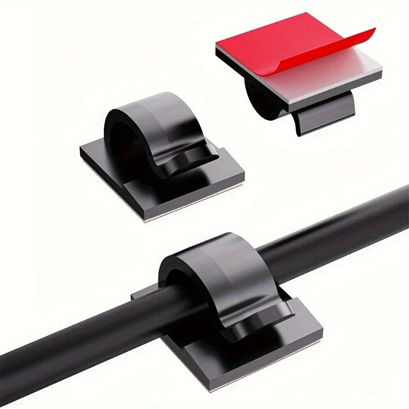 Adhesive Cable Clips | Wall Wire Holders for Cable Management Adhesive Cable Clips QXL