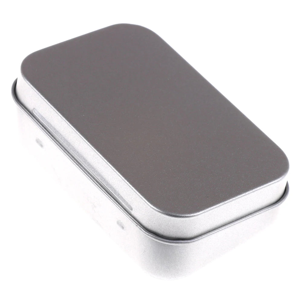 Metal Tin Flip Storage Box 95×60mm | Coins, Keys & Candy Tin Storage Box QXL