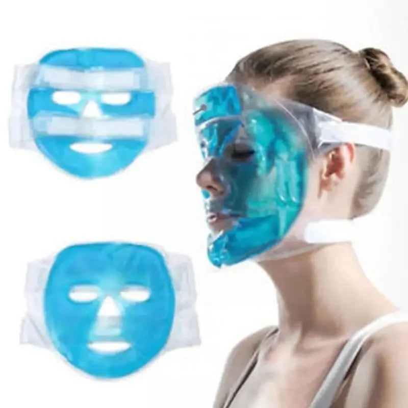 Gel Face & Eye Cooling Mask | Hot Cold Spa Sleep Mask Gel Face Mask QXL