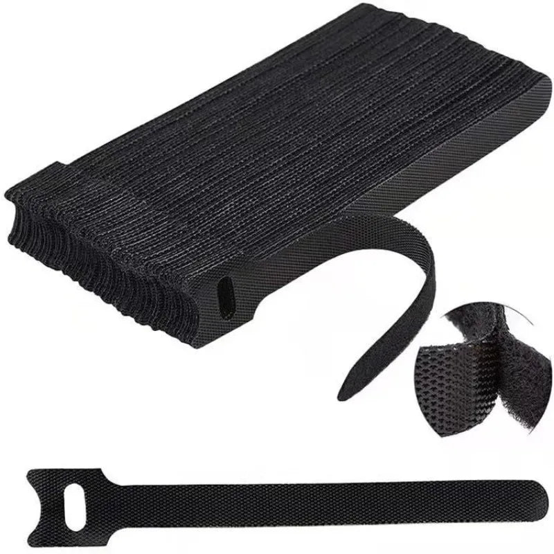 Reusable Hook & Loop Cable Ties | T-Head Nylon Organizer Cable Ties QXL