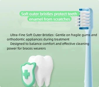 V-Shaped Soft Bristle Toothbrush for Braces – 1 or 2 Pack V-Shaped Toothbrush QXL