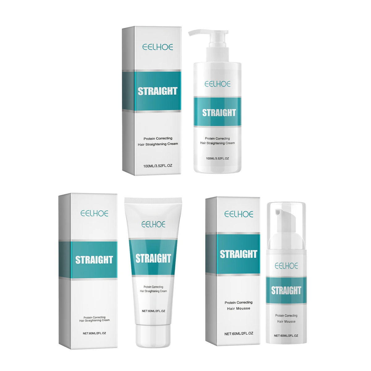EELHOE Keratin Smoothing Cream | Frizz Control 100ml Leave-In Hair Cream QXL