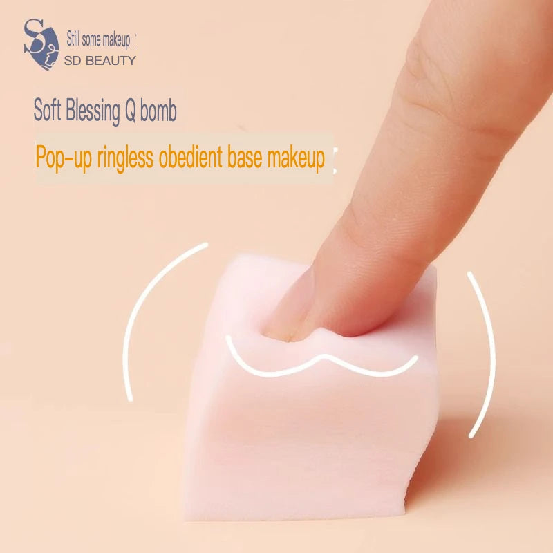 10-Pack Dry & Wet Makeup Sponge Puffs | Soft Beauty Blenders Makeup Sponge Puff QXL