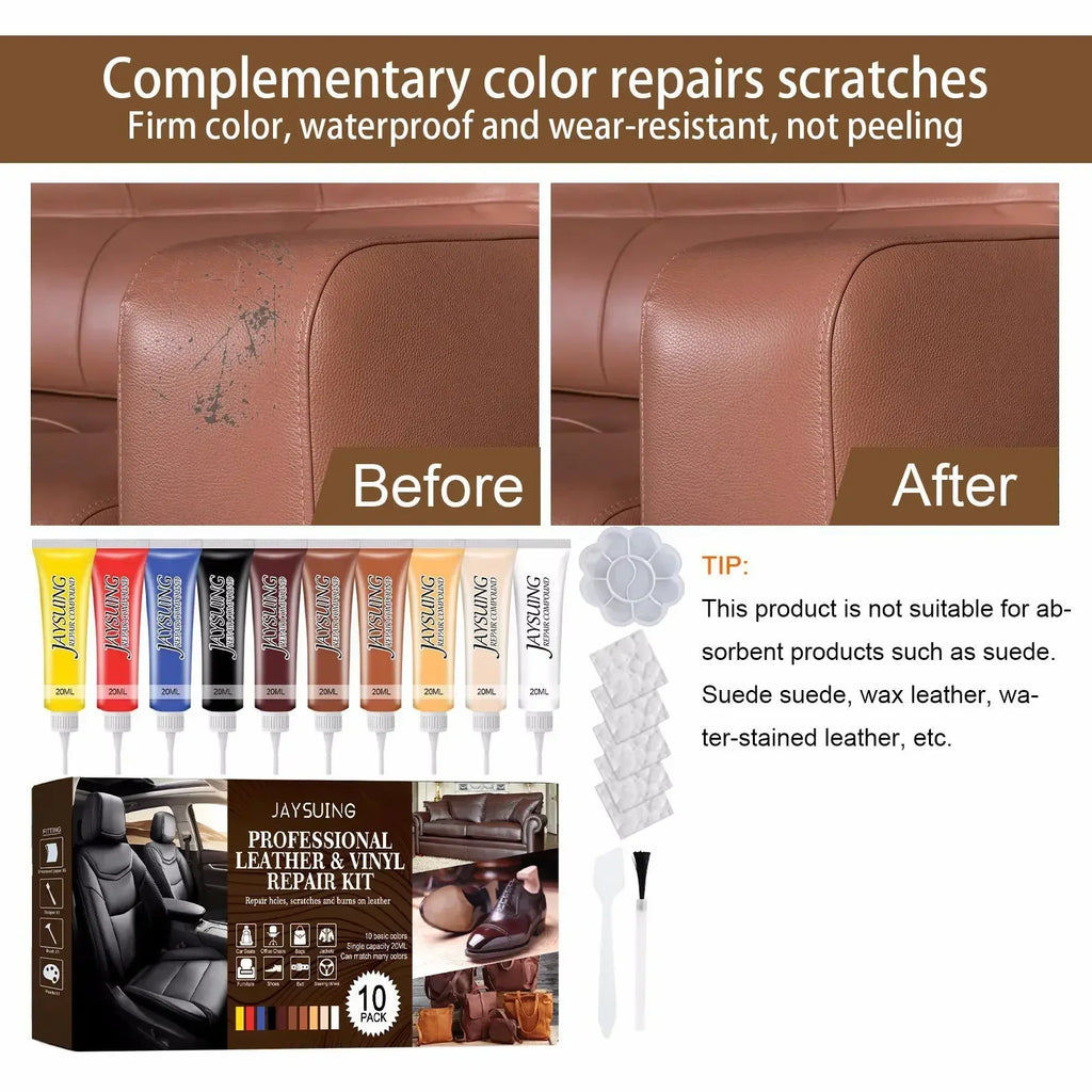 Leather Repair & Reconditioning Kit – Car, Furniture & Bags Leather Repair Kit QXL