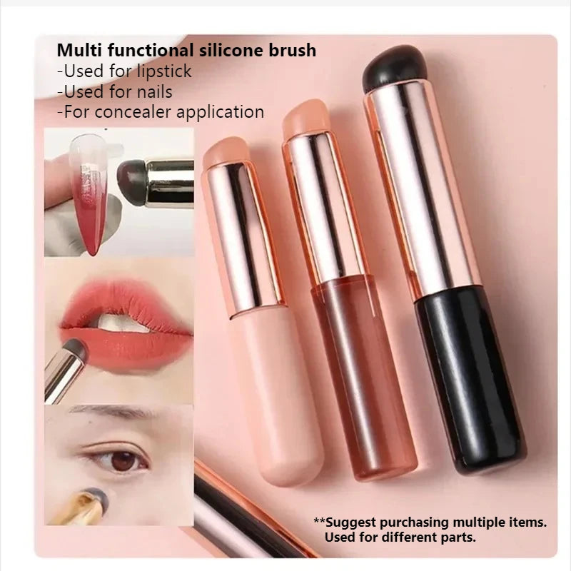 Silicone Nail Art Brush | Mirror Powder & Gradient Applicator Nail Art Applicator QXL