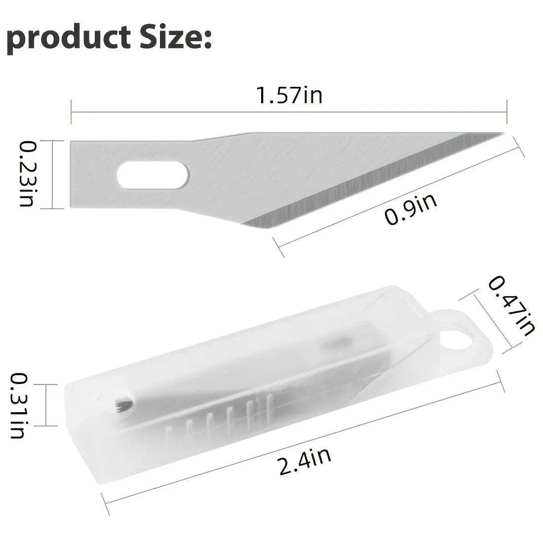 Premium Craft Knife Set | 10 Extra Steel Blades & 15cm Ruler Craft Knife Set QXL