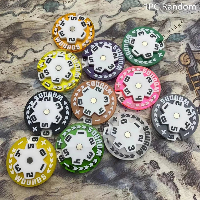 32mm Acrylic Counter Token | 0–59 Board Game Score Tracker Board Game Counter QXL