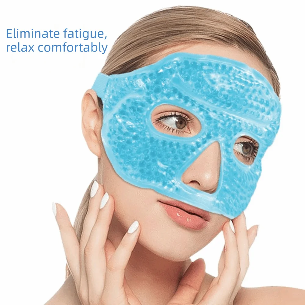 Reusable Gel Bead Eye & Face Mask | Hot & Cold Therapy Gel Eye Face Mask QXL