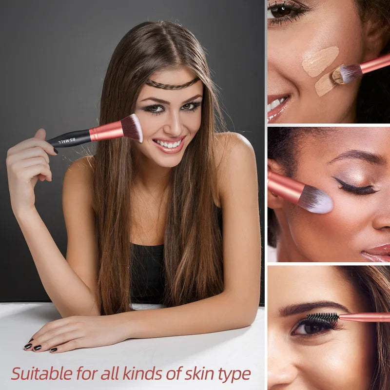 14-Piece Makeup Brush Set for Beginners – Complete Kit Makeup Brush Set QXL