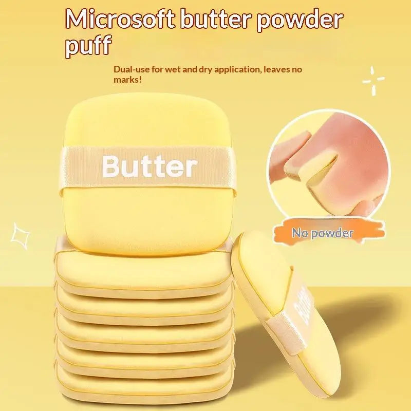 Butter Biscuit Air Cushion Puff | Double-Sided Foundation Sponge Makeup Sponge Puff QXL
