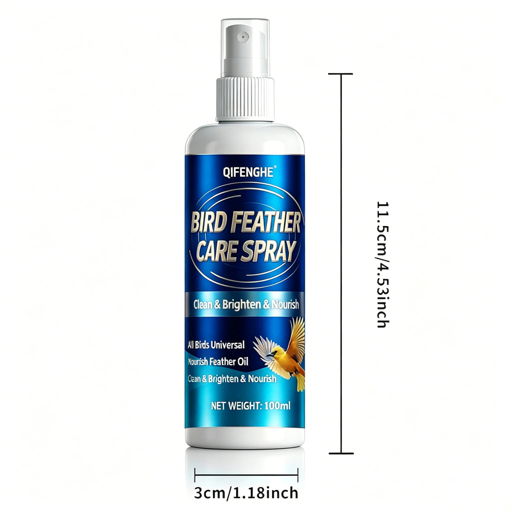 Bird Feather Care Spray – Cleans, Brightens & Nourishes Bird Grooming Spray QXL