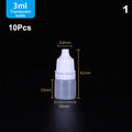 10-Pack Refillable Squeezable Eye Drop Bottles 5–30ml Eye Drop Bottles QXL 1