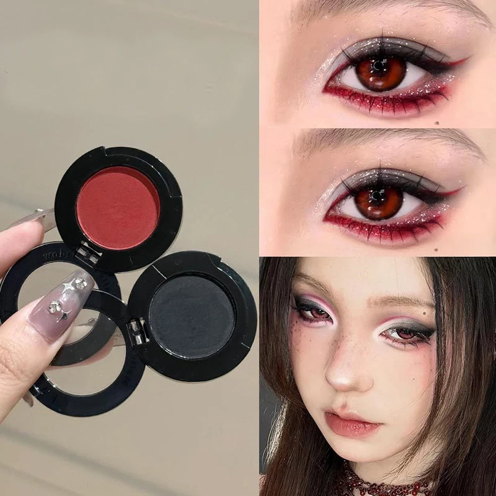 2-in-1 Matte Eyeshadow & Contour Palette | White Black Red Eyeshadow Palette QXL