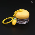 5g Mini Empty Lip Balm Jar with Keychain | Refillable Pot Lip Balm Container QXL Yellow