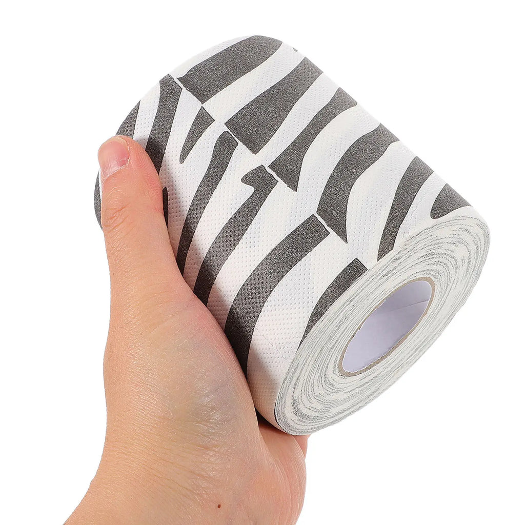 2-Pack Zebra Print 3D Toilet Paper | Soft Thick Bathroom Tissue Novelty Toilet Paper QXL