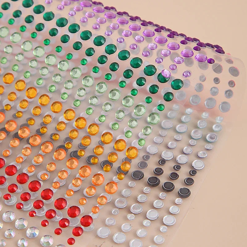 900-Pc Rainbow Face Gems & Rhinestones | Festival Jewels Face Gems & Rhinestones QXL