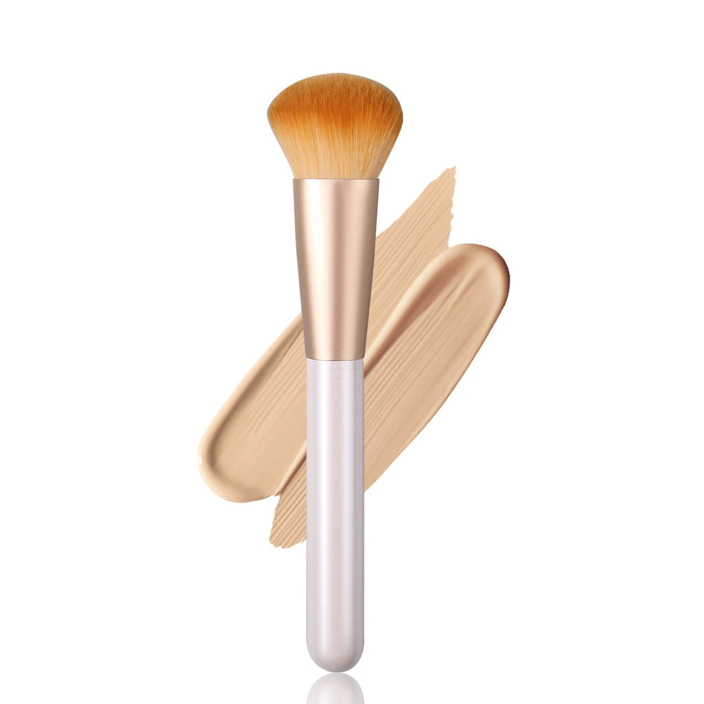 KOSSHOW Foundation Brush – Soft Streak-Free Liquid Coverage Foundation Makeup Brush QXL WHITE
