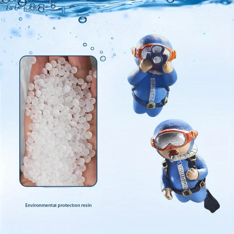Luminous Mini Diver Figure | Aquarium Fish Tank Decoration Aquarium Ornament QXL