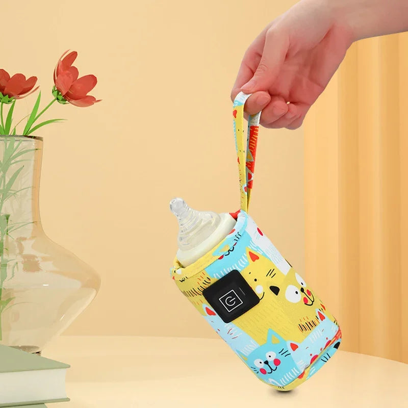 USB Baby Bottle Warmer Travel Bag | Portable Stroller Insulated Baby Bottle Warmer QXL