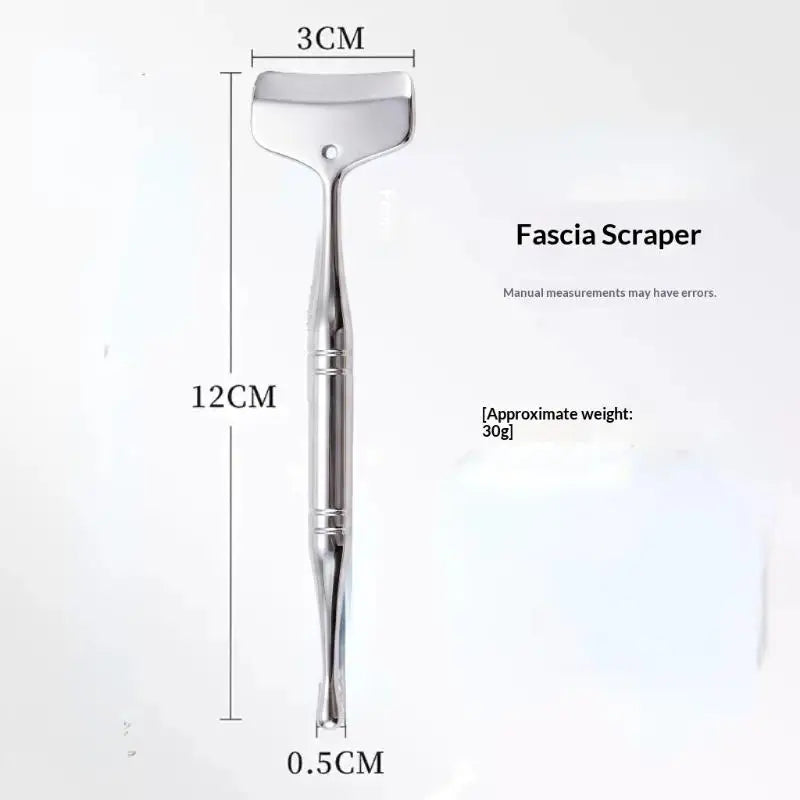 Double-Ended Facial Acupressure & Fascia Pen – Stainless Steel Facial Massage Tool QXL