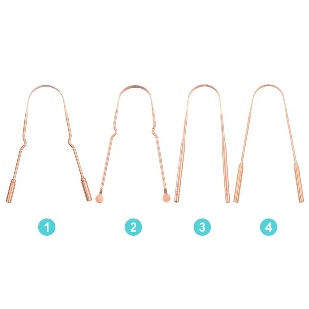 Pure Copper Tongue Scraper | Fresh Breath Oral Hygiene Tool Tongue Scraper QXL