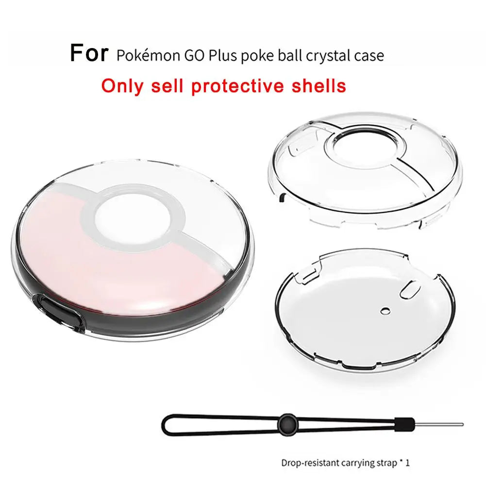 Pokémon GO Plus+ Clear Protective Case with Hand Strap Game Console Case QXL