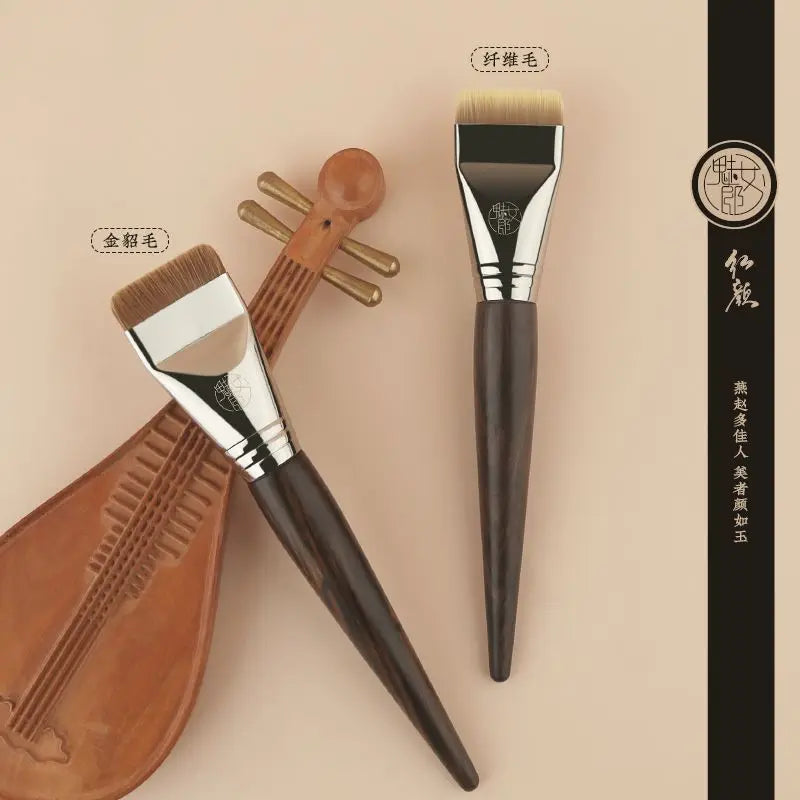 Flat Head Foundation Brush | Seamless Liquid Makeup Foundation Makeup Brush QXL