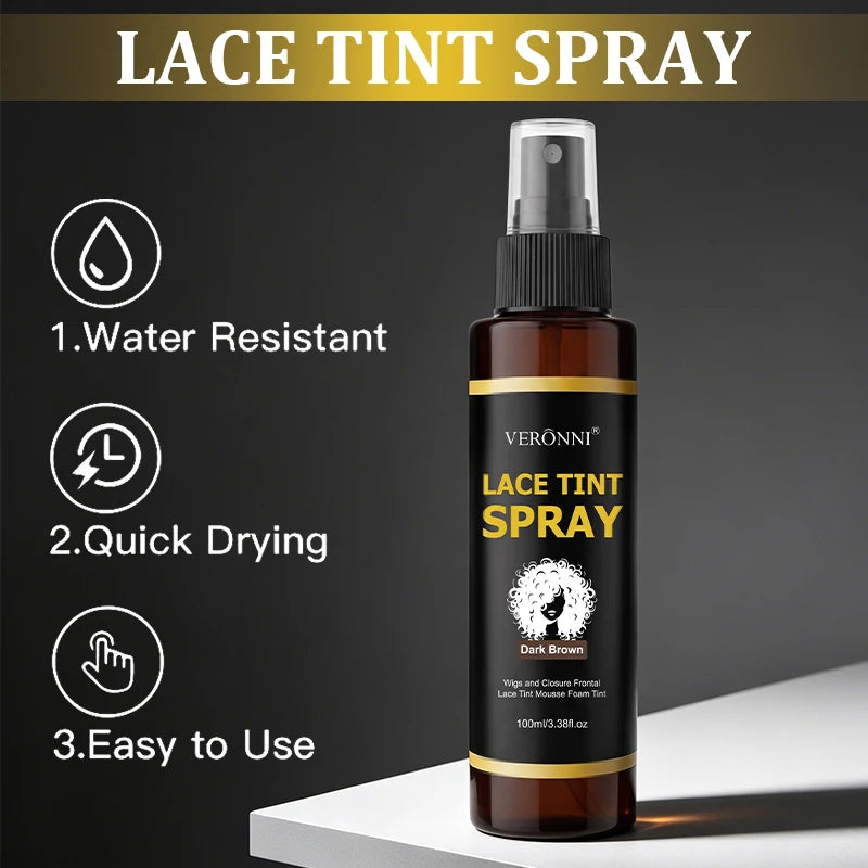 Lace Tint Spray 100ml – Sweatproof Scalp Tone Match Wig Spray Lace Tint Spray QXL