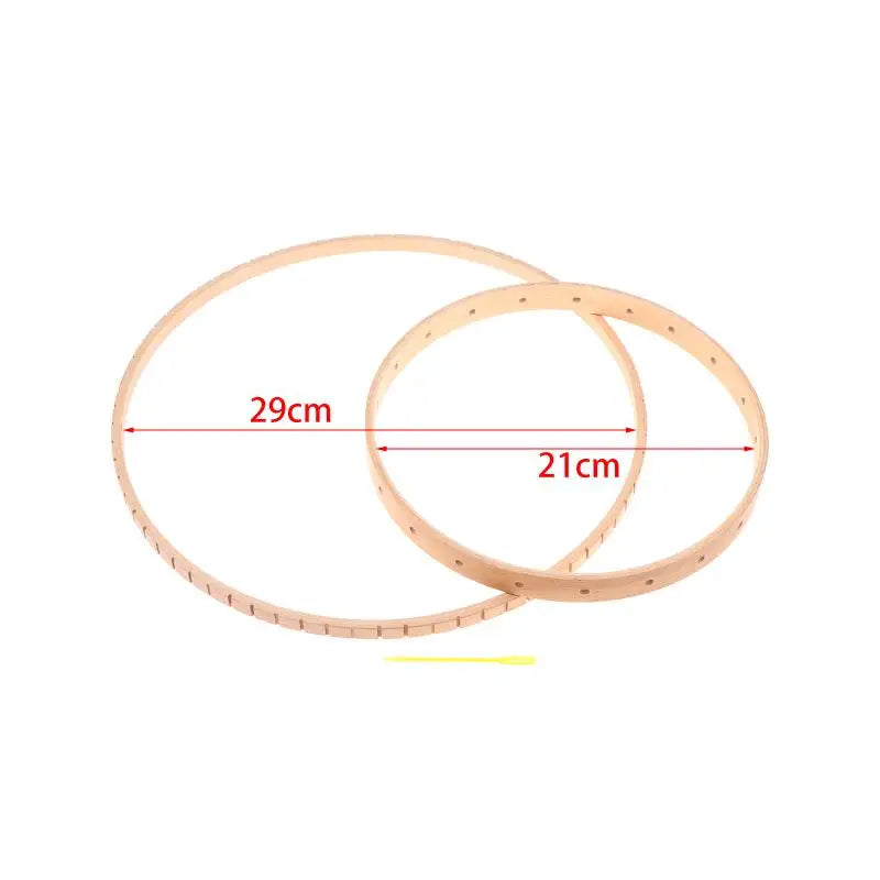 Wooden Weaving Loom Hoops 20cm & 30cm | DIY Craft Frame Weaving Loom Hoop QXL