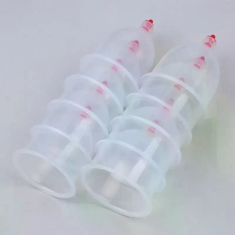 Plastic Vacuum Cupping Cups | Massage & Spa Suction Set 5/10pc Cupping Massage Set QXL