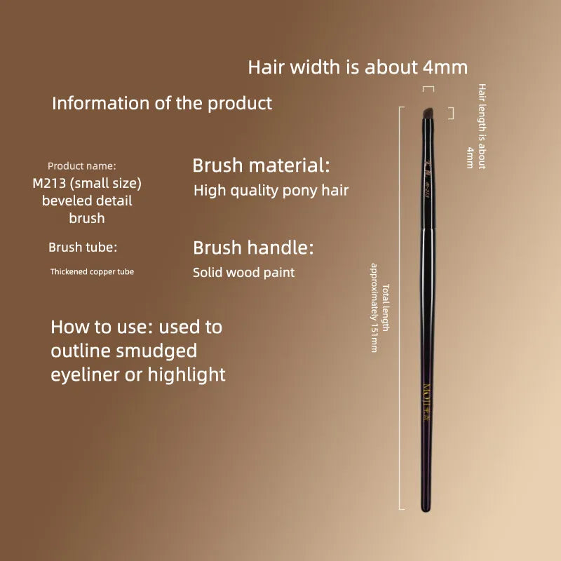 Mojie M213 Angled Detail Eye Brush | Precision Shading Angled Eye Brush QXL M213 Small