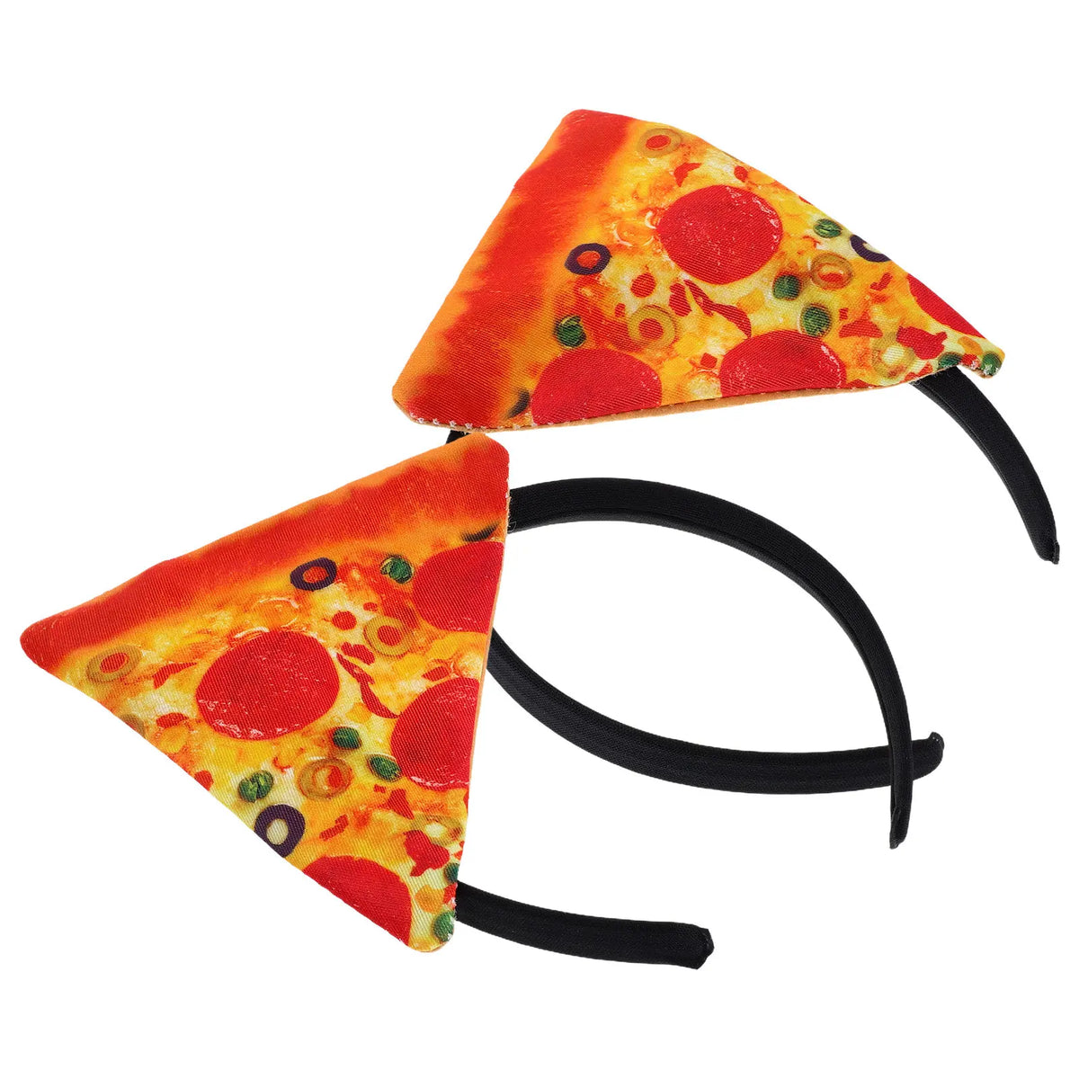 2-Pack Pizza Slice Headband | Cosplay Party Costume Prop Novelty Costume Headband QXL