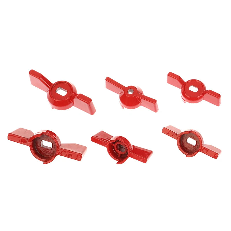 2-Pack Aluminum Red Butterfly Ball Valve Handle Wrench Valve Handle Replacement QXL