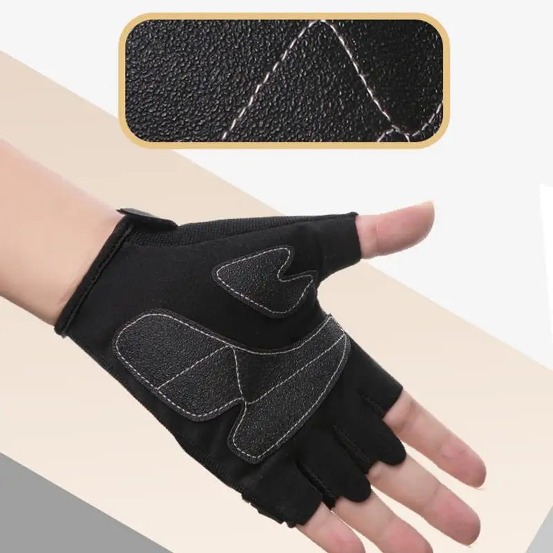 Half Finger Cycling Gloves | Unisex Riding & Fitness Gloves Half Finger Sports Gloves QXL