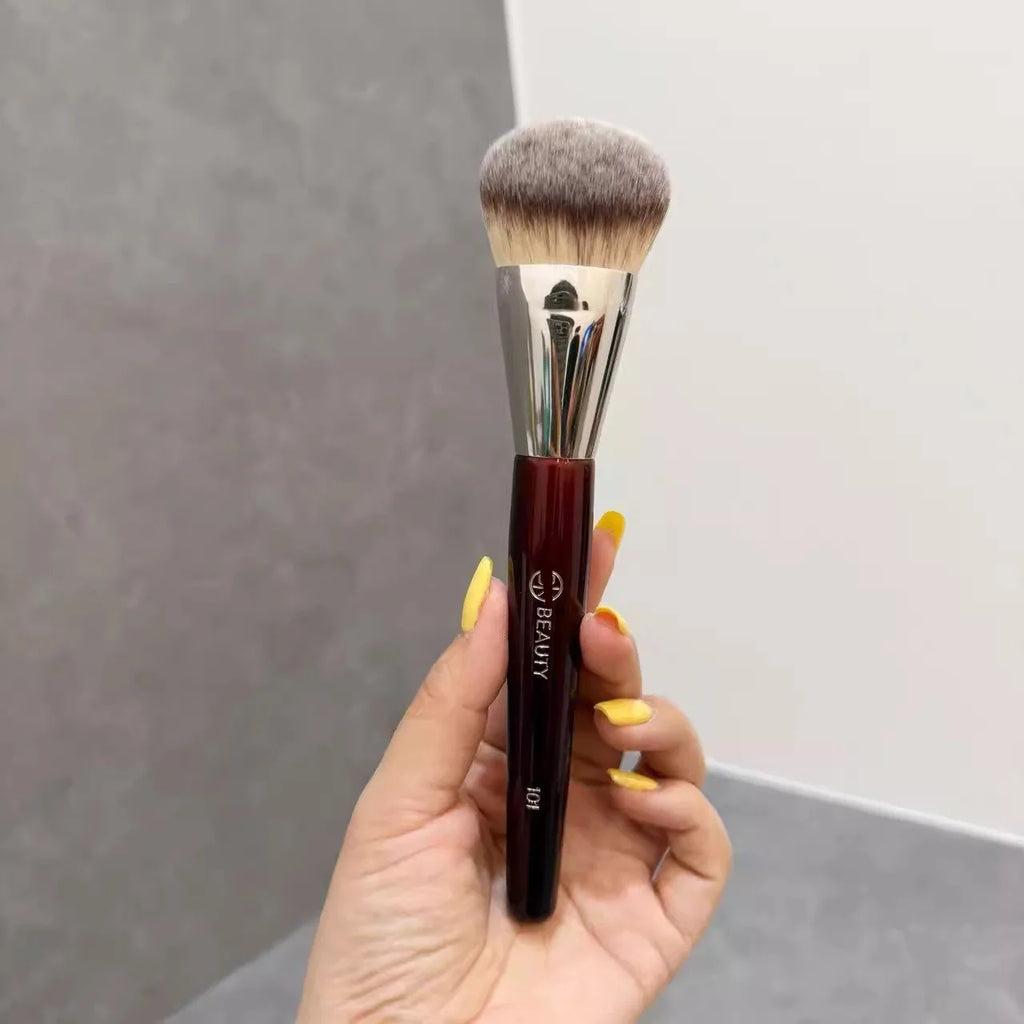 Contoured Foundation & Face Brush – Blush, Bronzer & Highlighter Makeup Face Brush QXL
