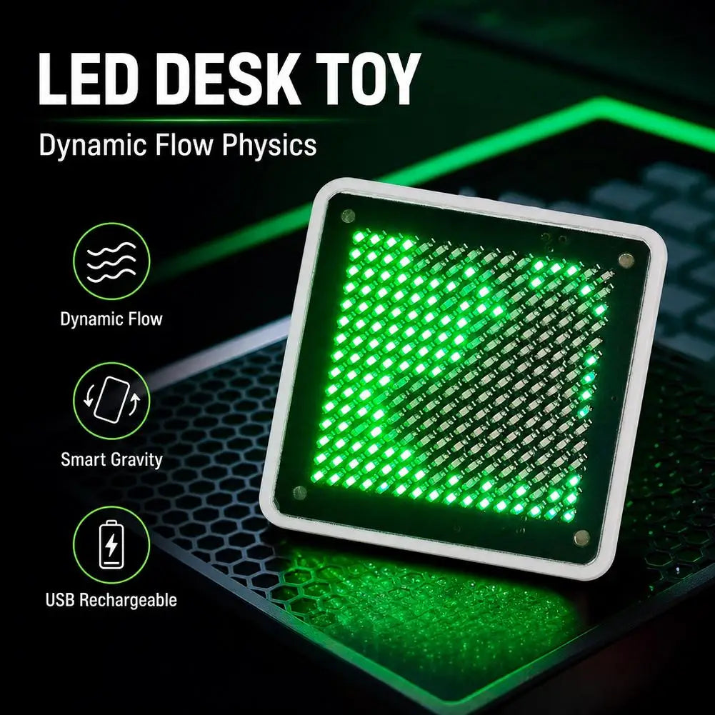 LED Fluid Simulation Desk Toy | Smart Gravity Sensor Light LED Desk Gadget QXL