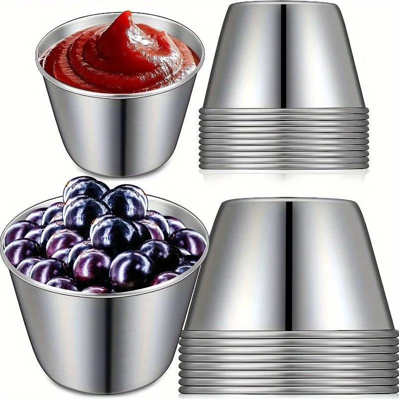 Stainless Steel Dipping Sauce Cups | Ramekins & Saucers Dipping Sauce Cups QXL