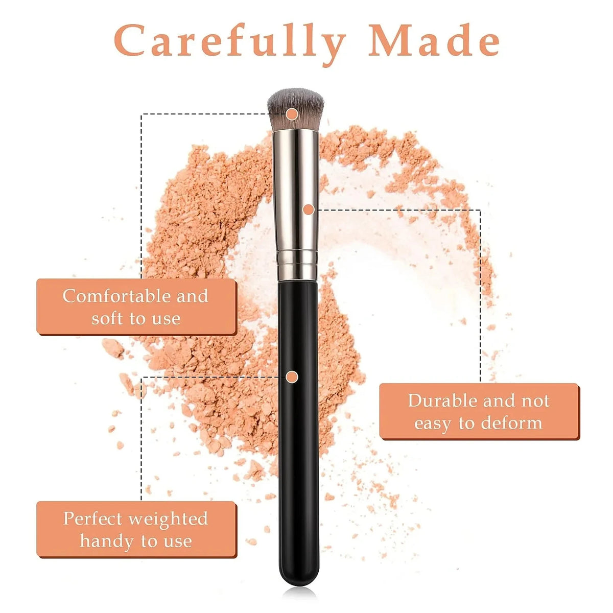 Foundation Concealer Contour Brush Set | Blending Makeup Makeup Brush Set QXL