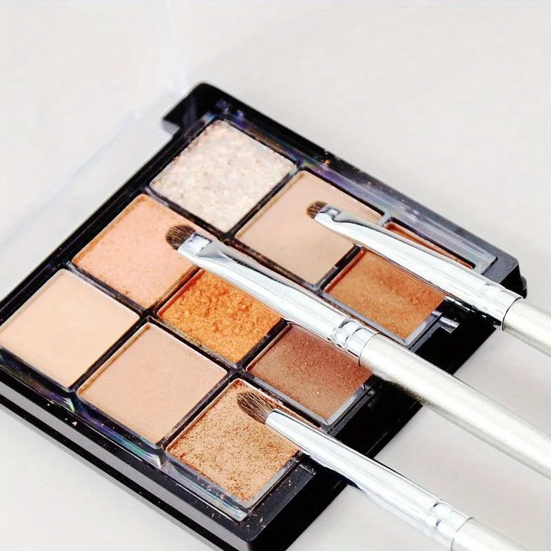 3-Pack Small Eyeshadow Brushes | Natural Horse Hair Blending Eyeshadow Brush Set QXL