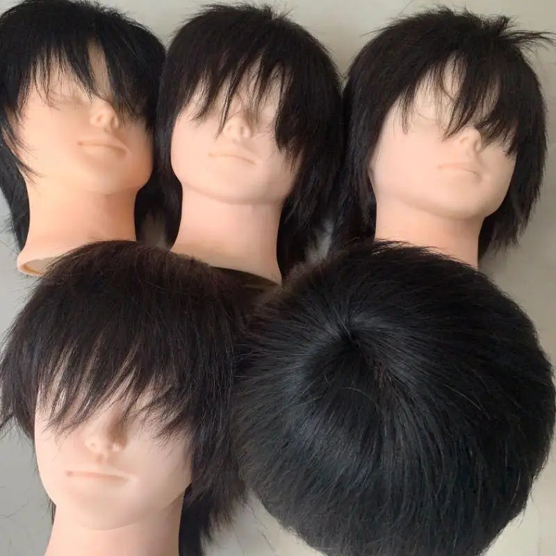 Real Human Hair Mannequin Head | Barber & Stylist Training Training Mannequin Head QXL