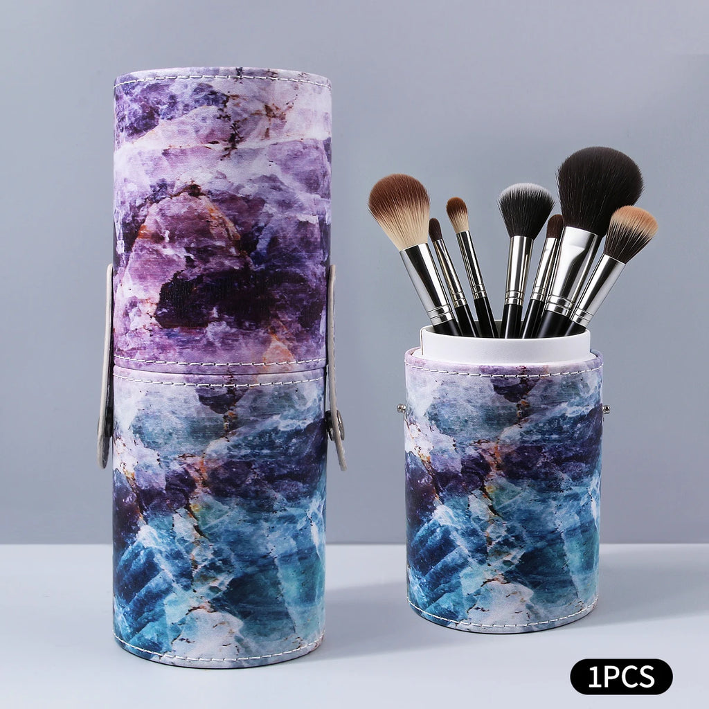 KOSSHOW Makeup Brush Holder Cylinder – Dustproof, 18cm Makeup Brush Holder QXL