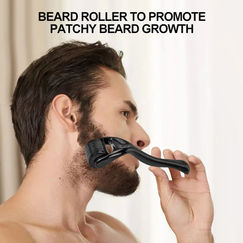 540-Needle Derma Roller for Face, Skin & Beard | 0.2–0.3mm Derma Roller Tool QXL