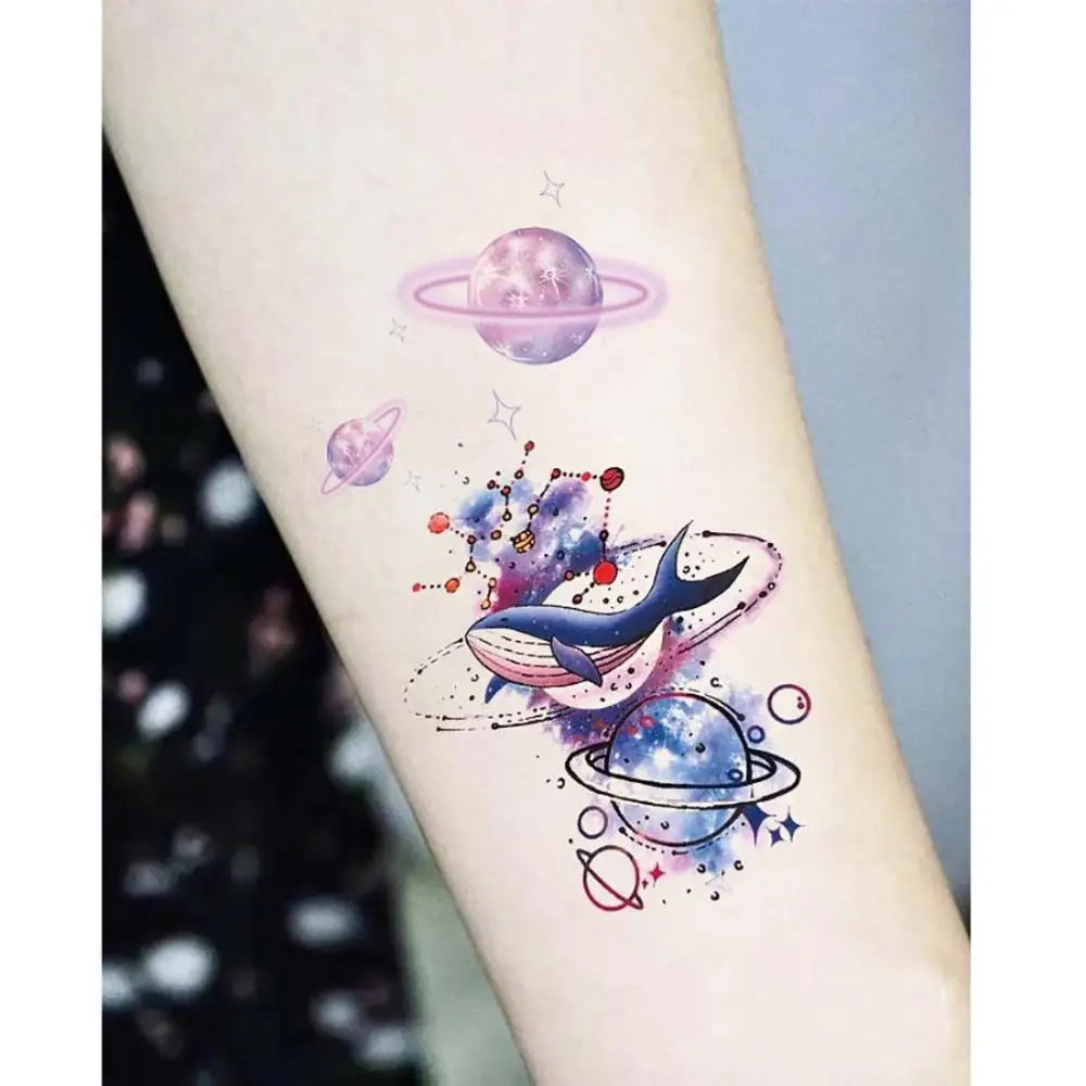 3D Butterfly Rose Temporary Tattoo Sticker | Waterproof Body Art Temporary Tattoo Sticker QXL