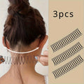 Wavy Bobby Hair Pins | Bangs & Flyaway Clips Set of 3 Bobby Hair Pins QXL 3pcs