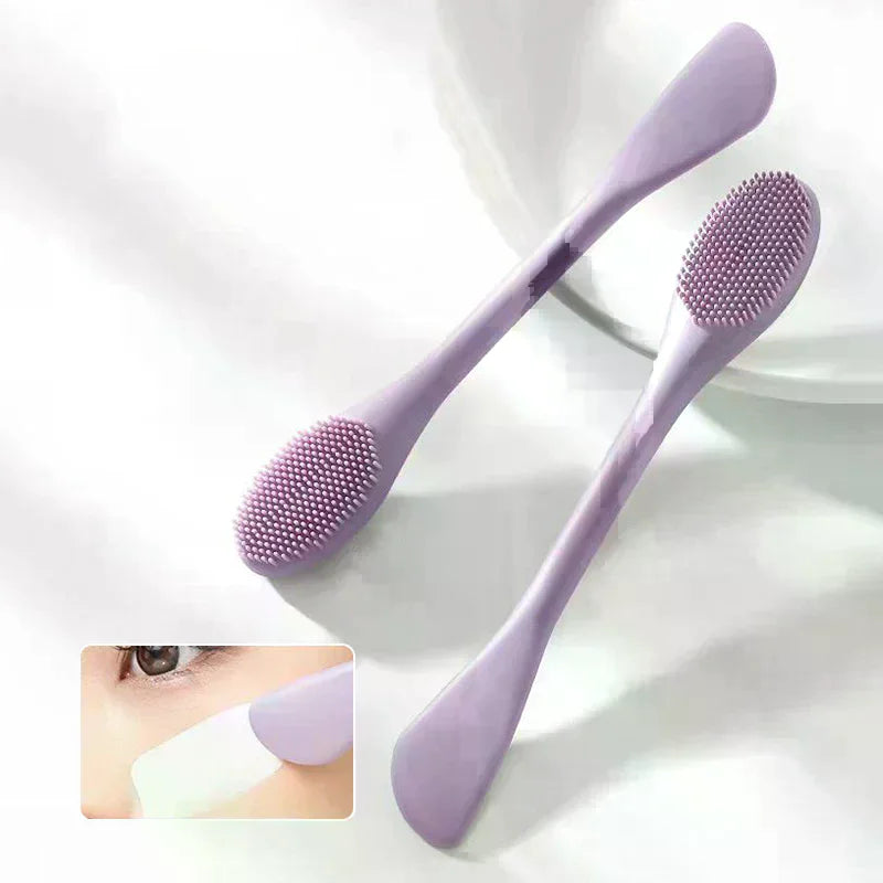 Double-Head Silicone Facial Mask Brush & Massage Tool Facial Mask Brush QXL