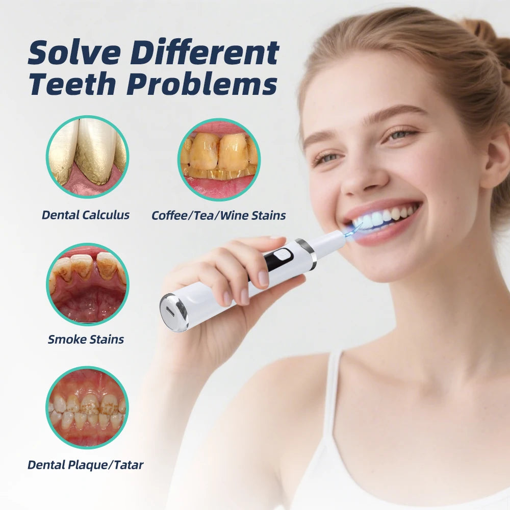 Ultrasonic Dental Scaler – Plaque & Tartar Remover Set Ultrasonic Dental Scaler QXL